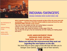 Tablet Screenshot of indiana-swingers.com